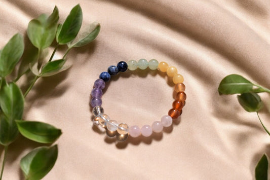 Chakra kogelarmband 6 mm