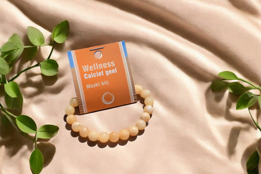 Calciet geel powerbead armband