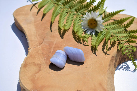 Chalcedoon trommelsteen