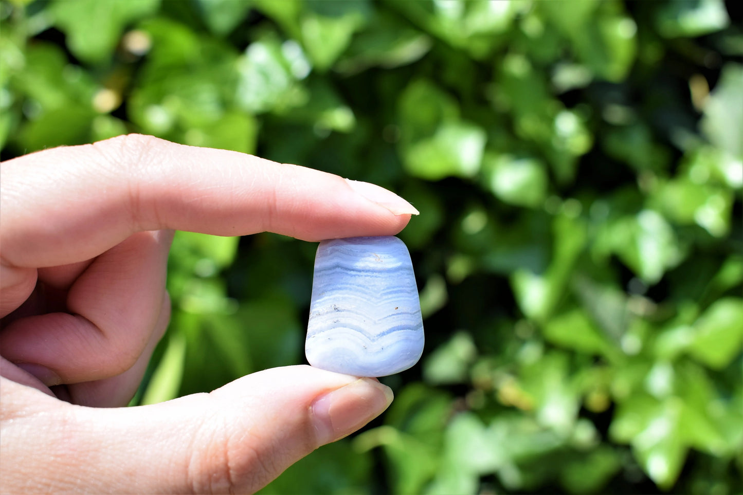 Chalcedoon trommelsteen