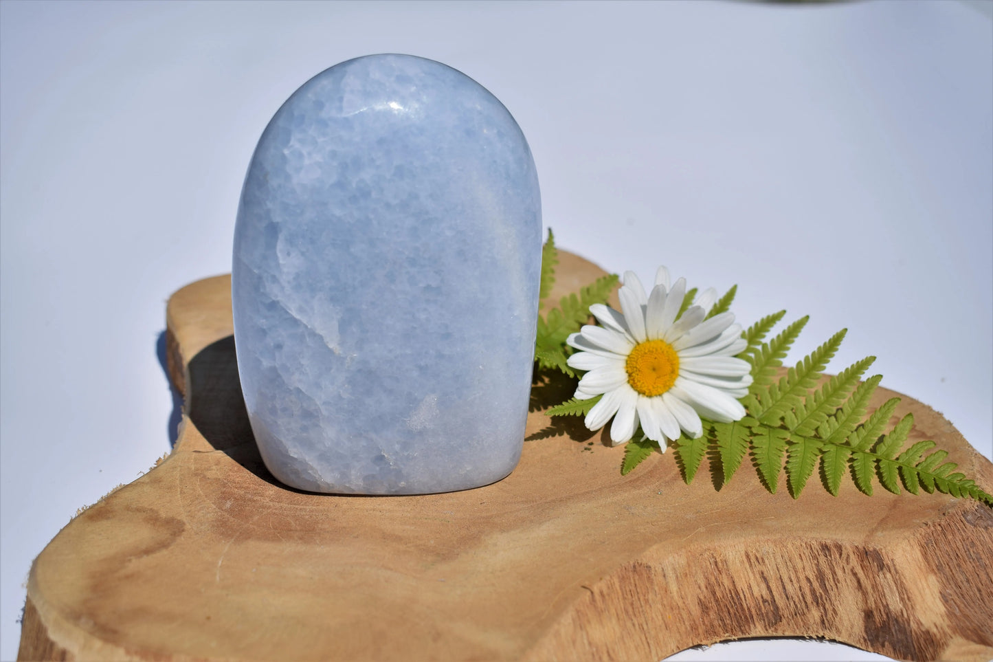 Blauwe calciet sculptuur #2