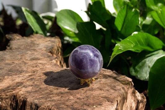 Chevron amethist bol 2cm