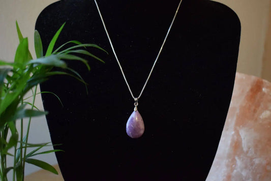 Lepidoliet druppel hanger