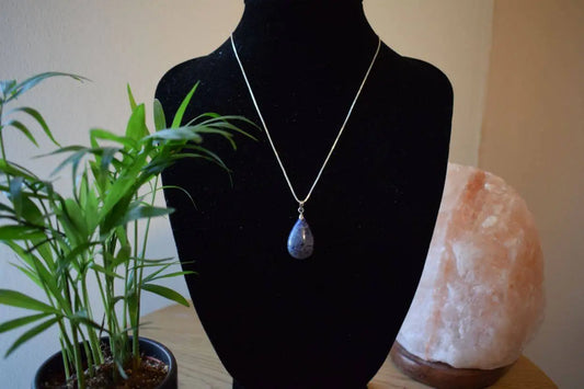 Sodaliet druppel hanger