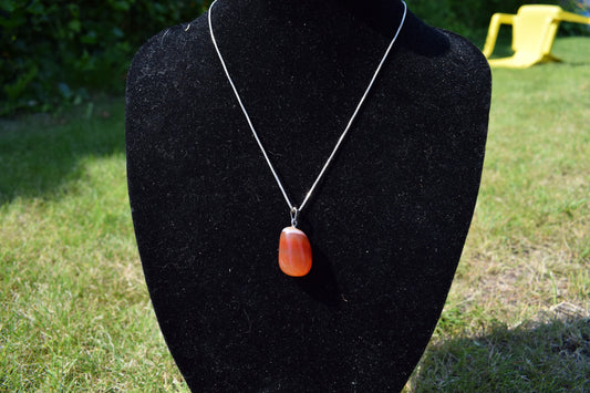 Carneool freeform hanger