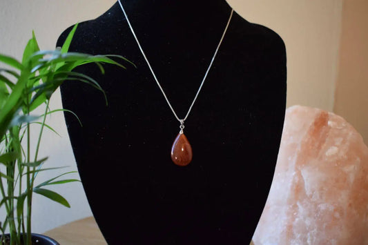 Carneool druppel hanger