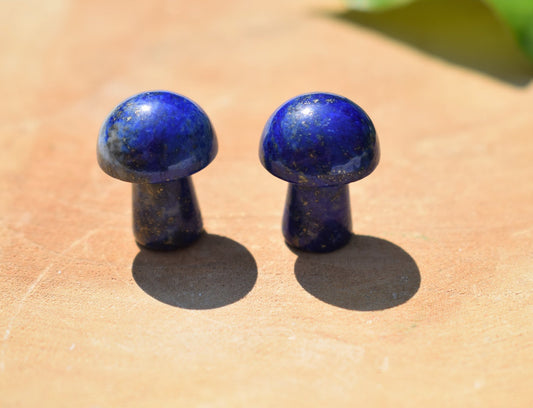 Lapis lazuli figuurtje paddenstoel
