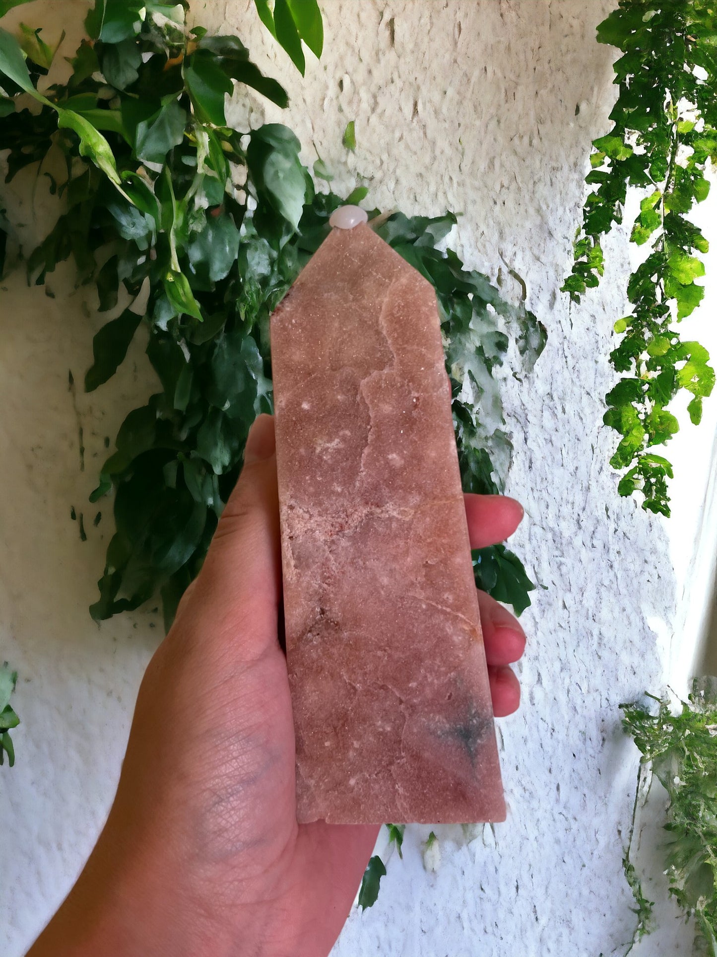 Roze amethist toren (15 CM)