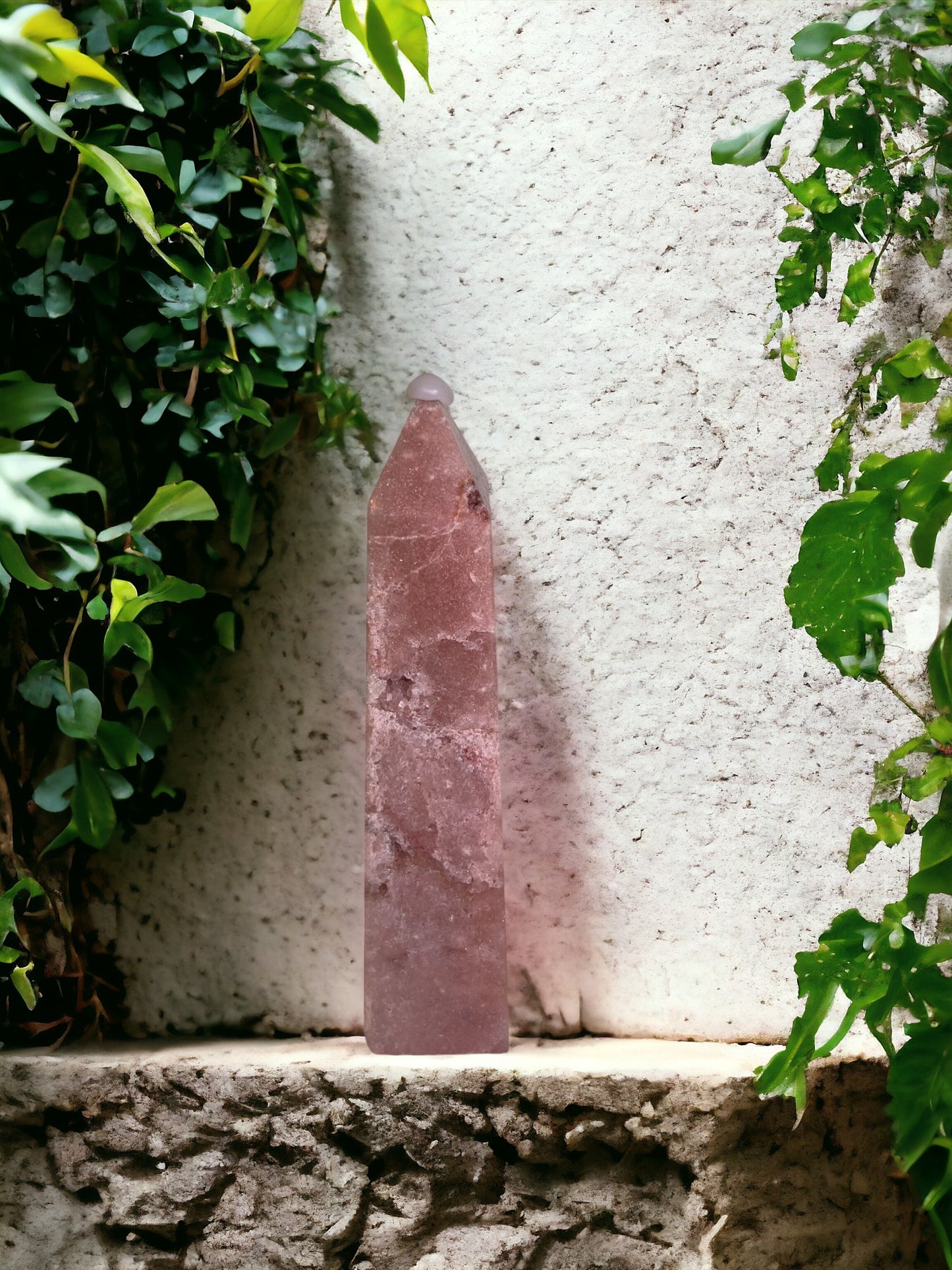 Roze amethist toren (15 CM)