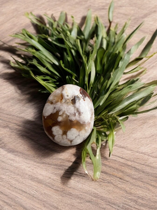 Bloemagaat knuffelsteen