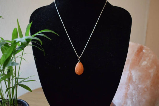 Aventurijn druppel hanger (meerdere kleuren)