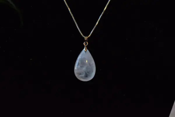 Bergkristal druppel hanger