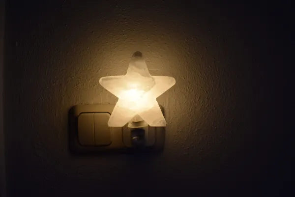 Himalayazout nachtlamp wit (ster)
