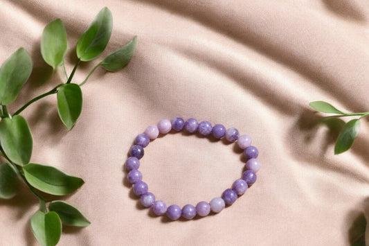 Lepidoliet kogelarmband