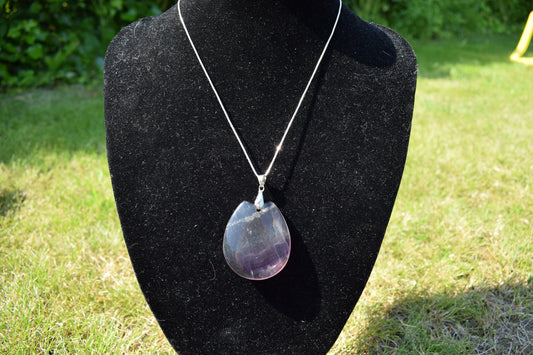 Fluoriet grote druppel hanger