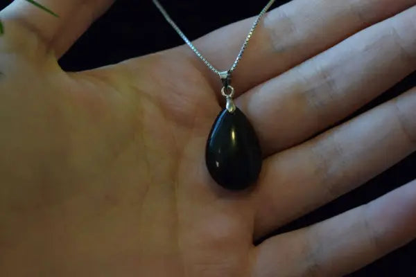 Onyx druppel hanger