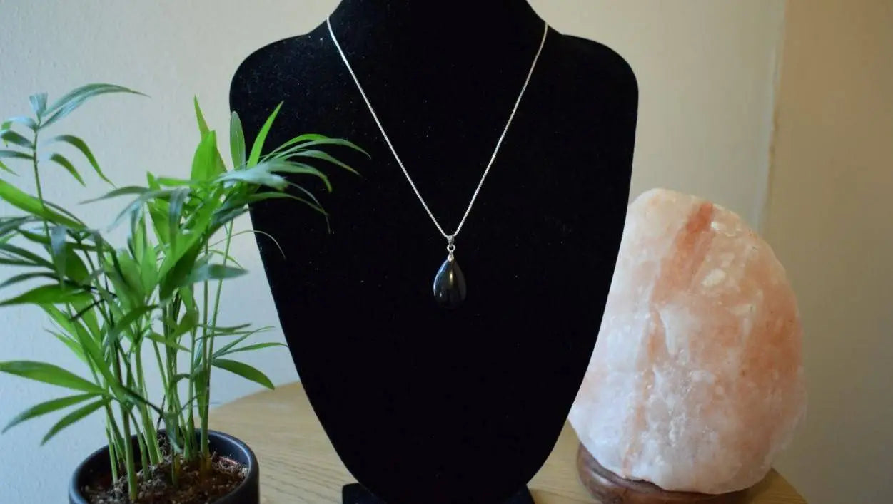 Onyx druppel hanger