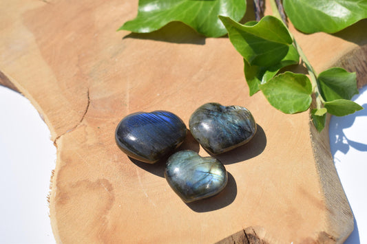 Labradoriet hartje 2 cm