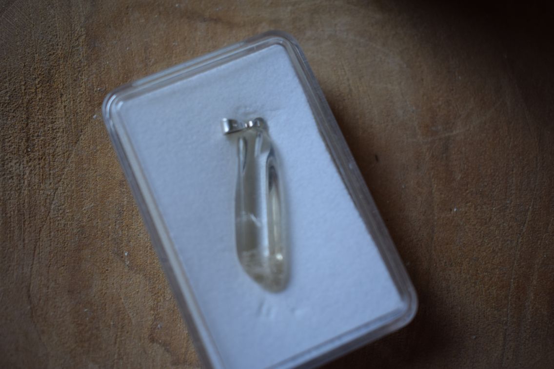 Citrien natuurlijke hanger (one of a kind)