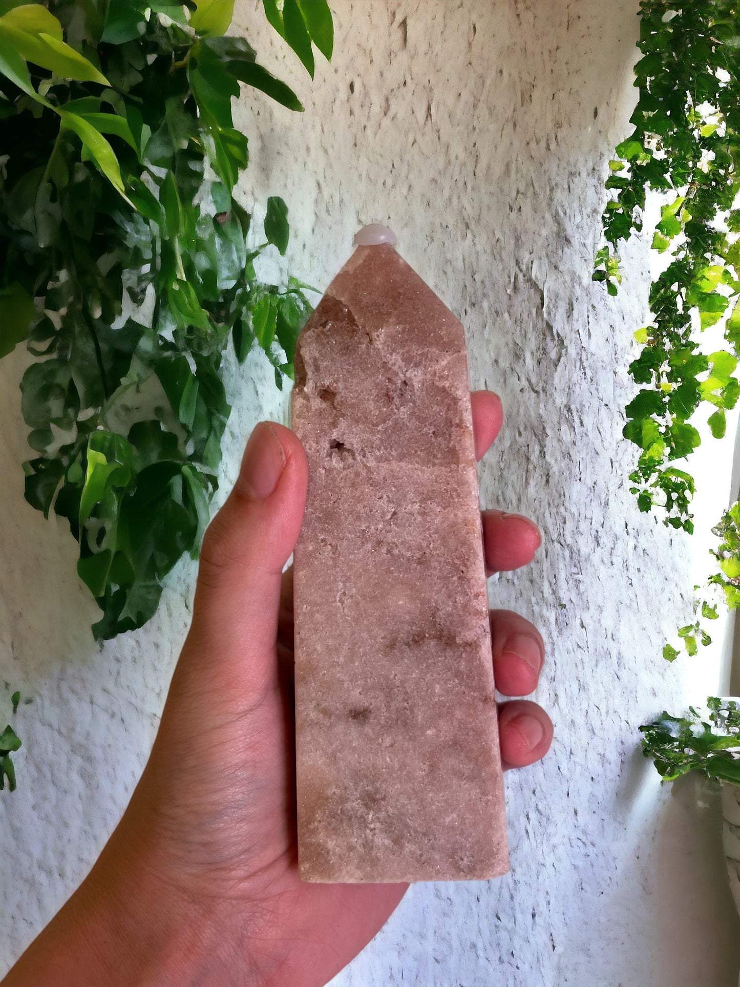 Roze amethist toren (15 CM)