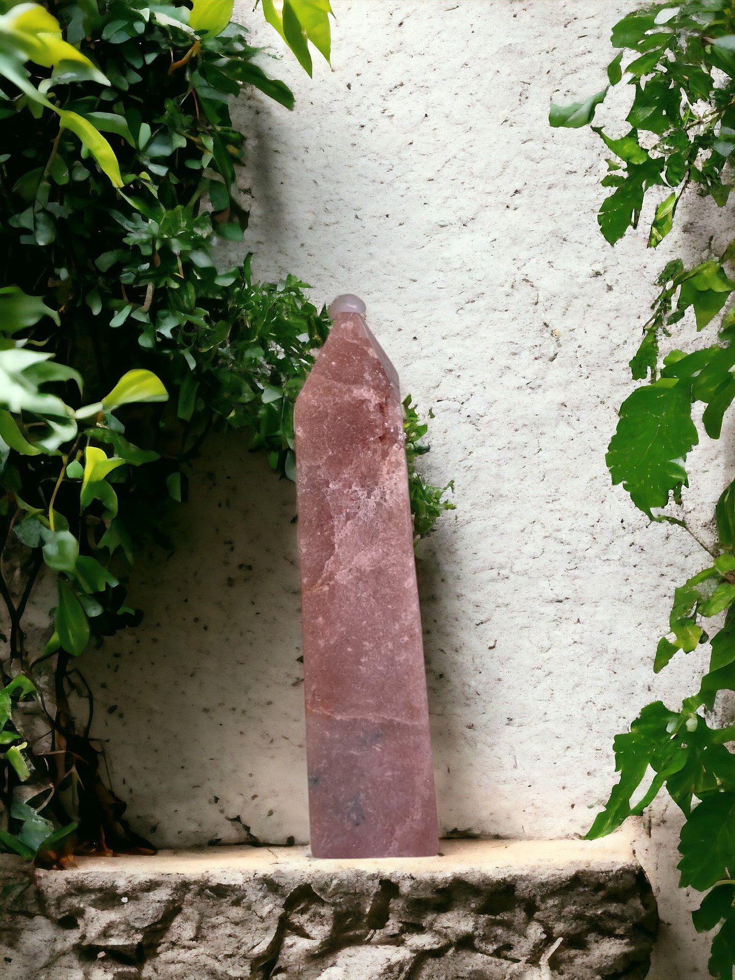 Roze amethist toren (15 CM)
