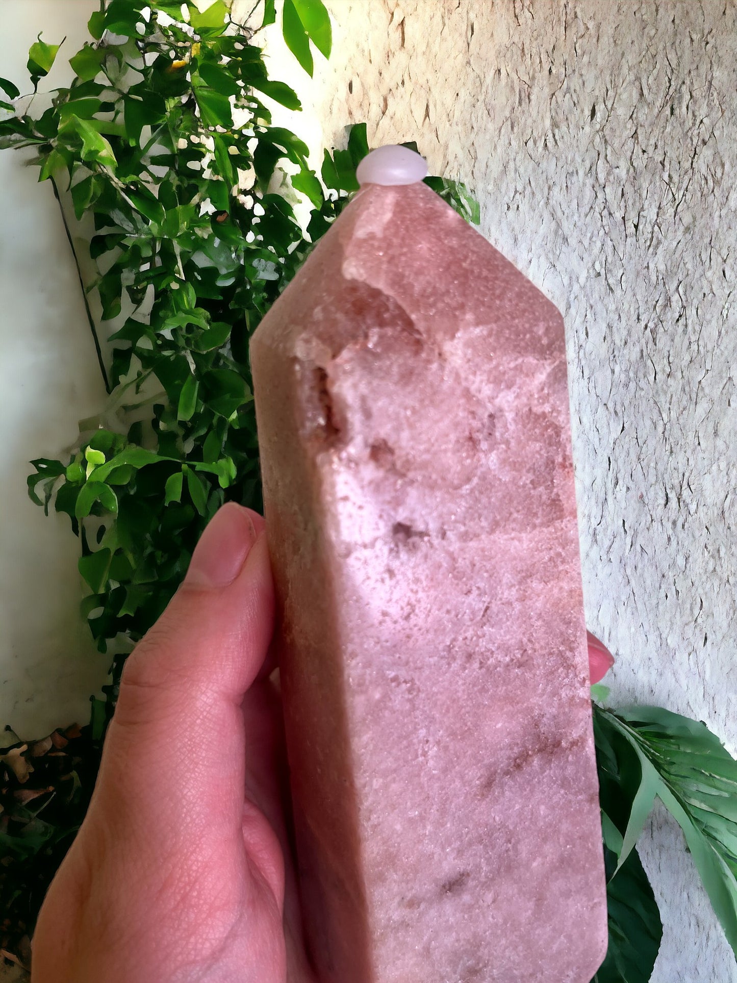 Roze amethist toren (15 CM)