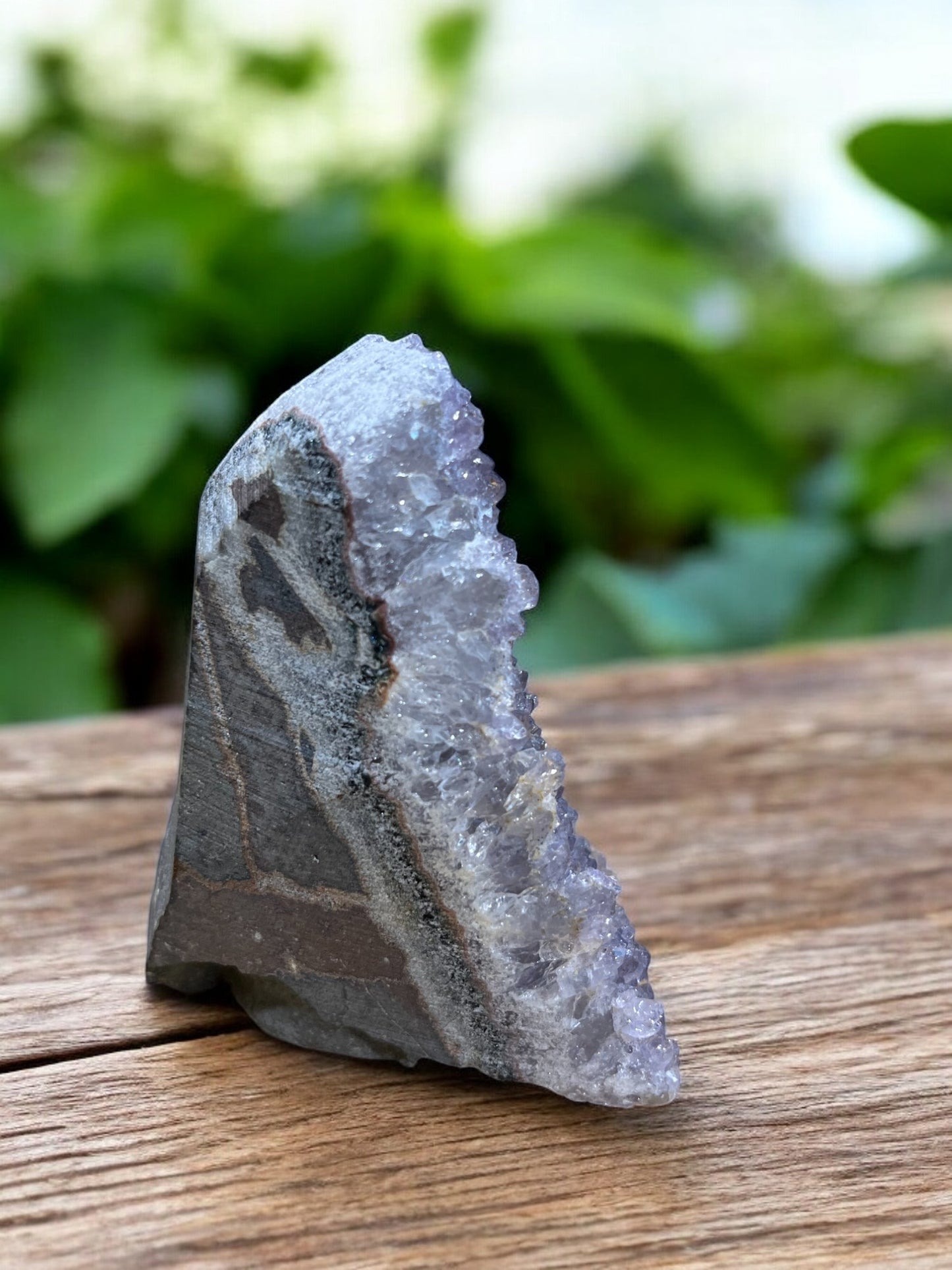 Amethist Cluster op Standvlak – 355 gram